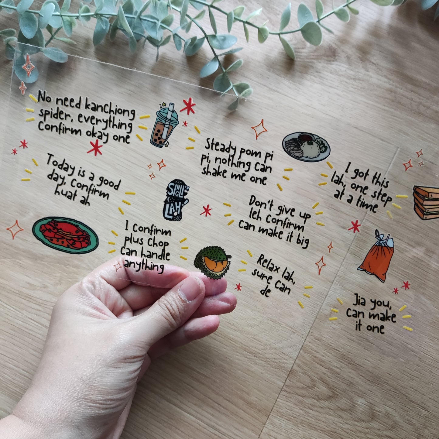 Singlish Affirmation Cup Wrap