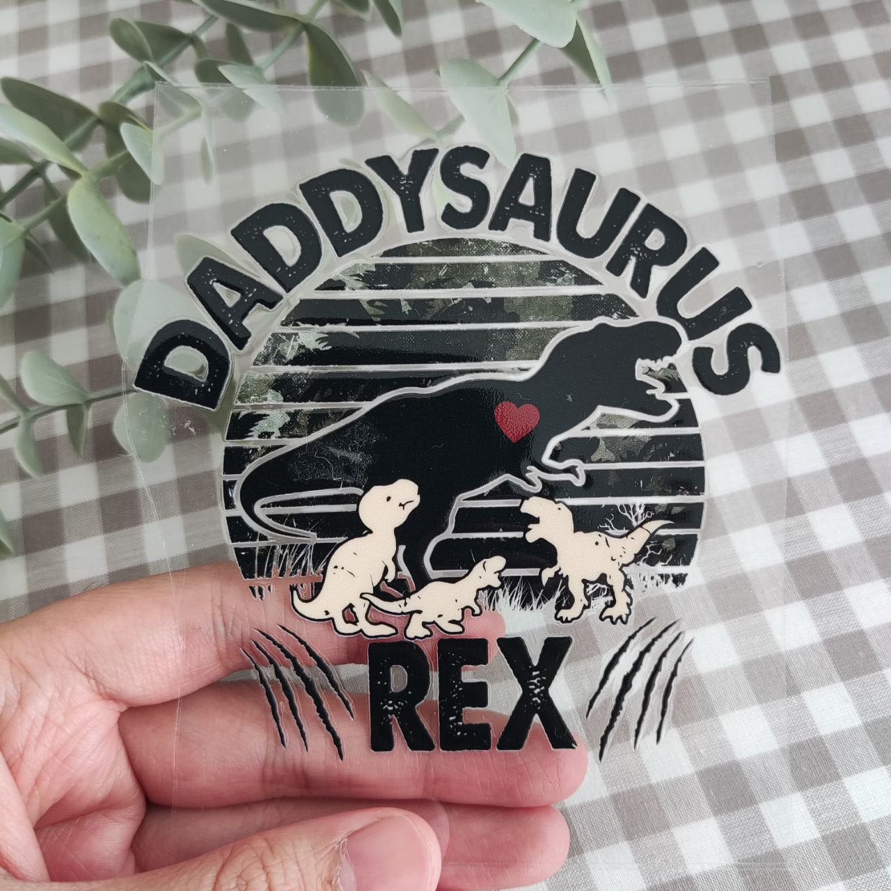 Daddysaurus Rex Glass Cups