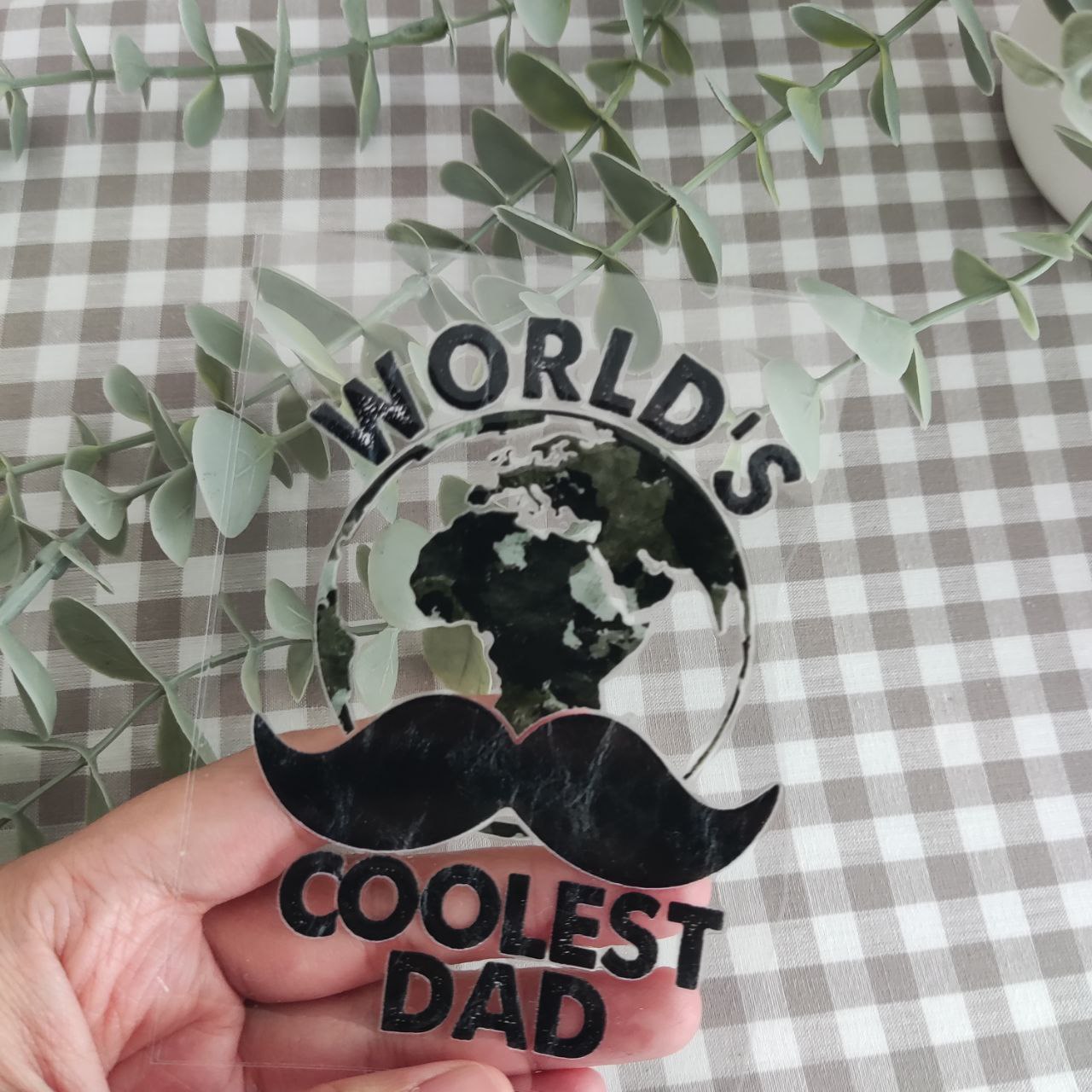 World's Coolest Dad Glass Cup